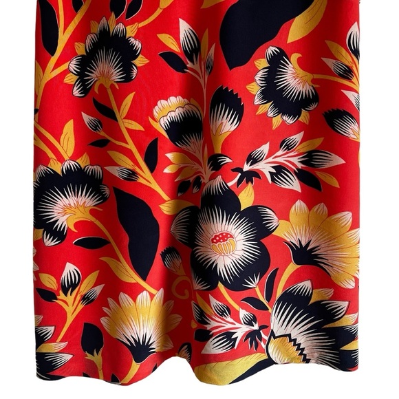 J. Crew silk floral sleeveless loose fit blouse size 12T excellent condition - Picture 3 of 12